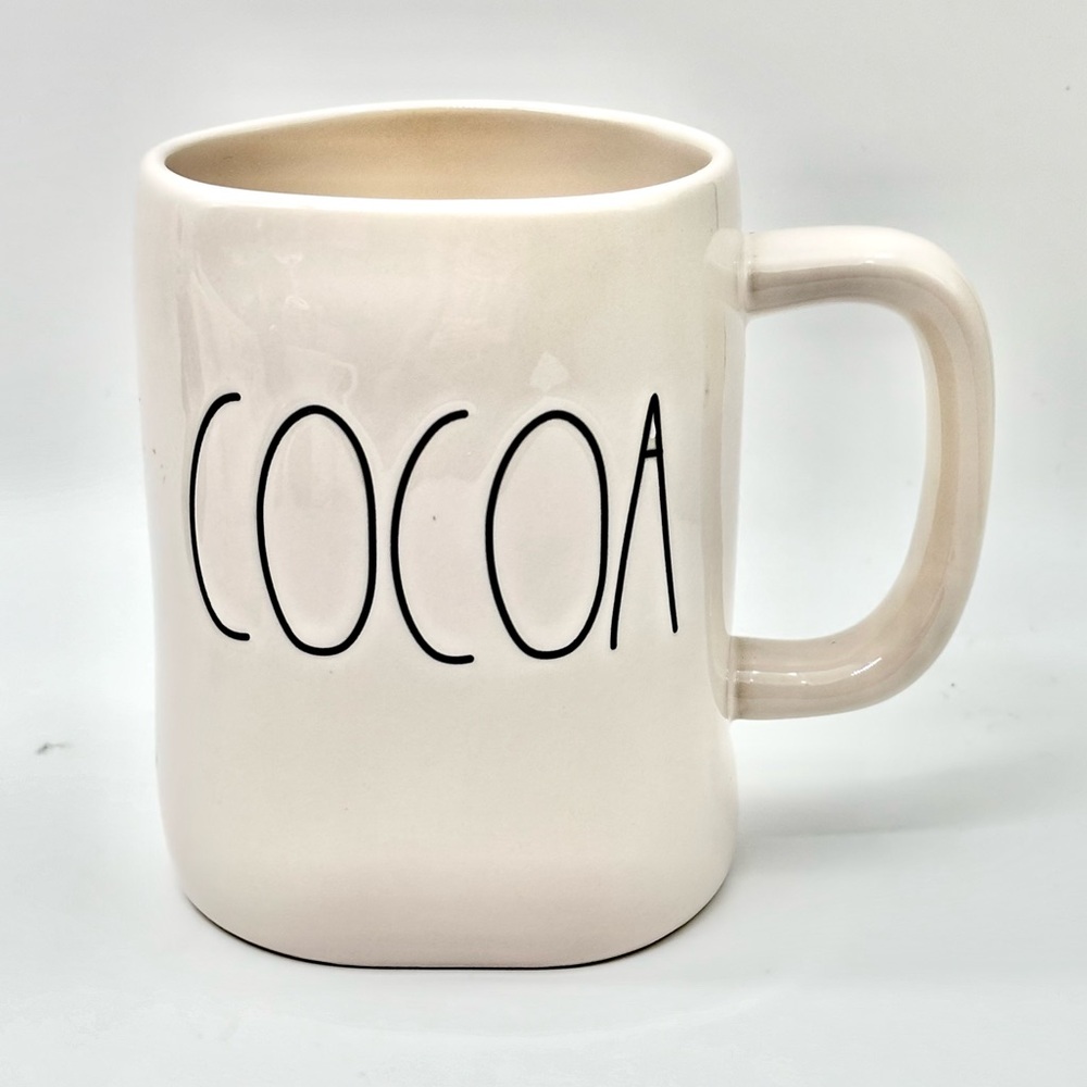 Rae Dunn COCOA Classic Ivory Ceramic Coffee/Tea Mug